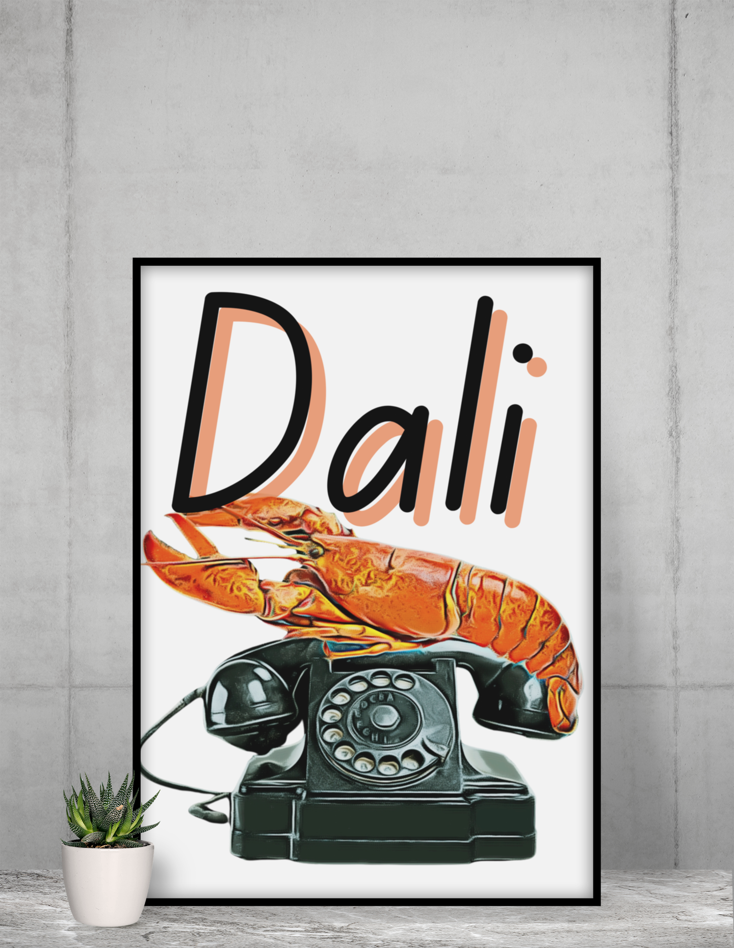 Salvador Dali Lobster Telephone - Art Print