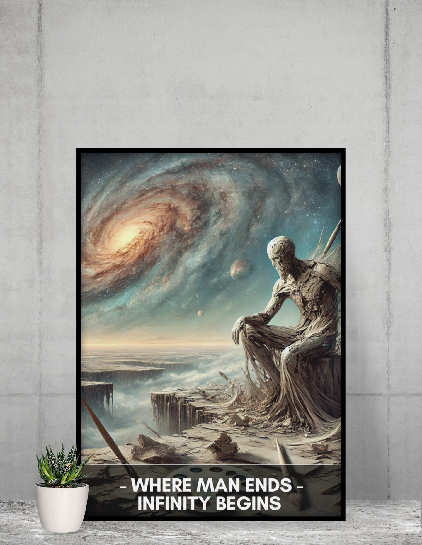 Where Man Ends, Infinity Begins - Art Print